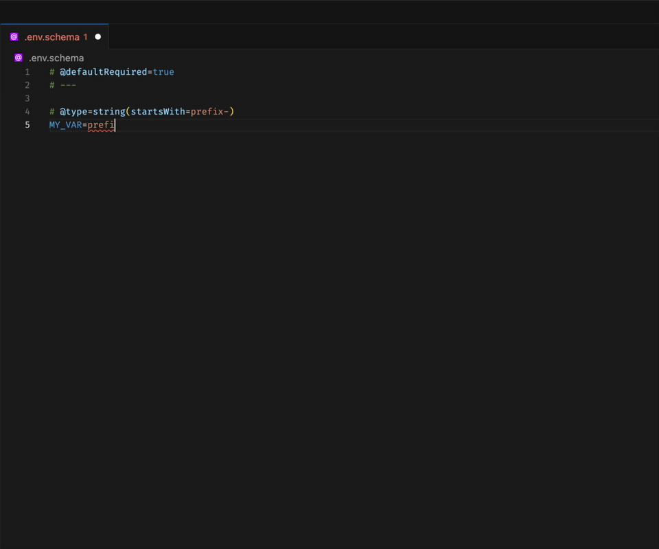 Prefix-related completion or validation