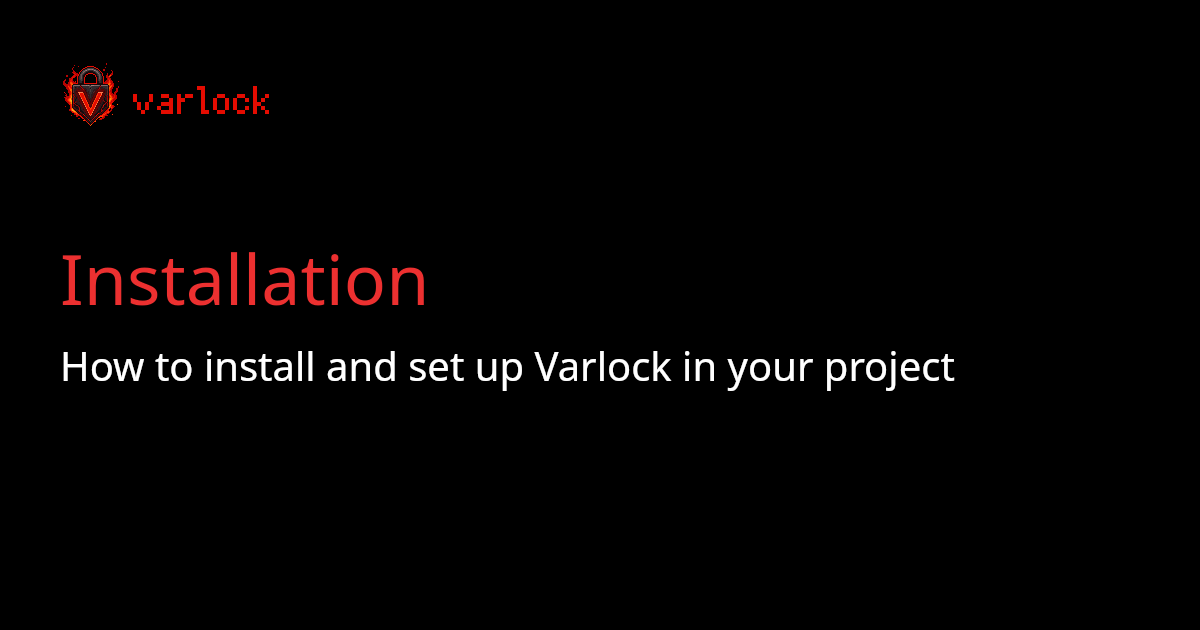 Installation | varlock