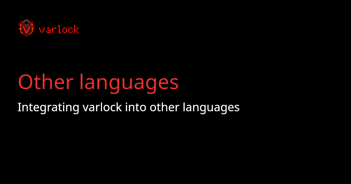 Other languages | varlock