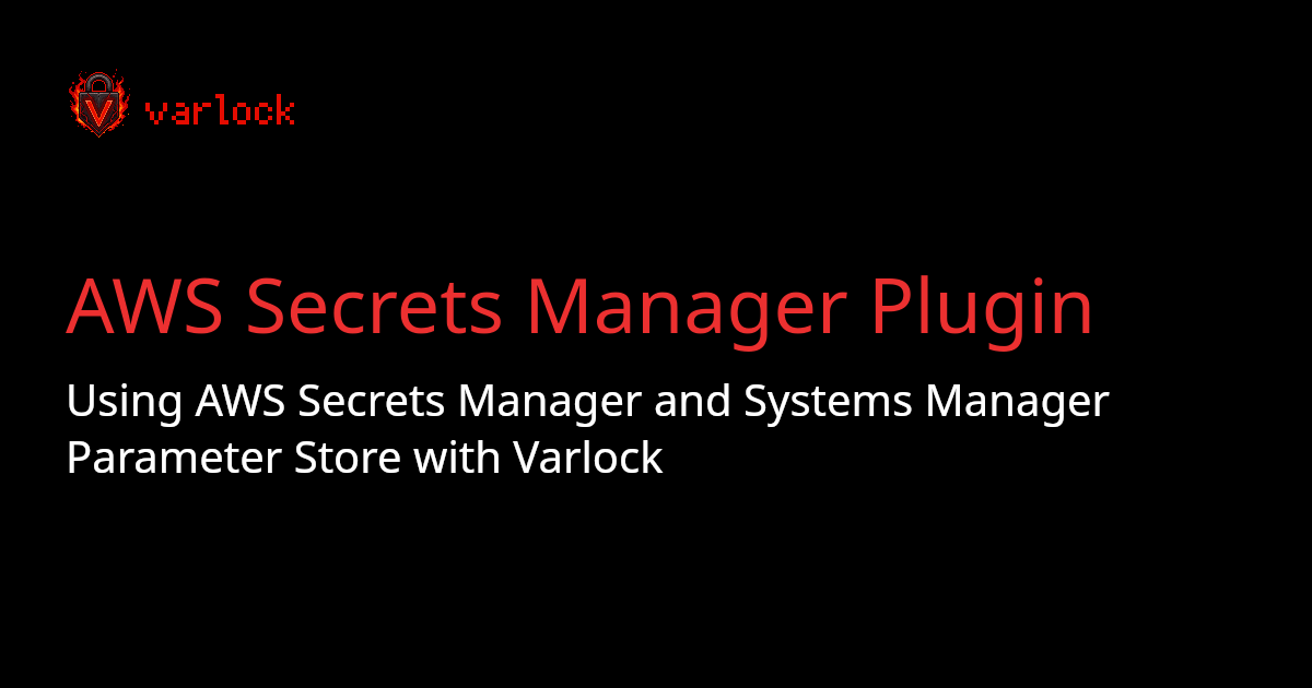 AWS Secrets Manager Plugin | varlock