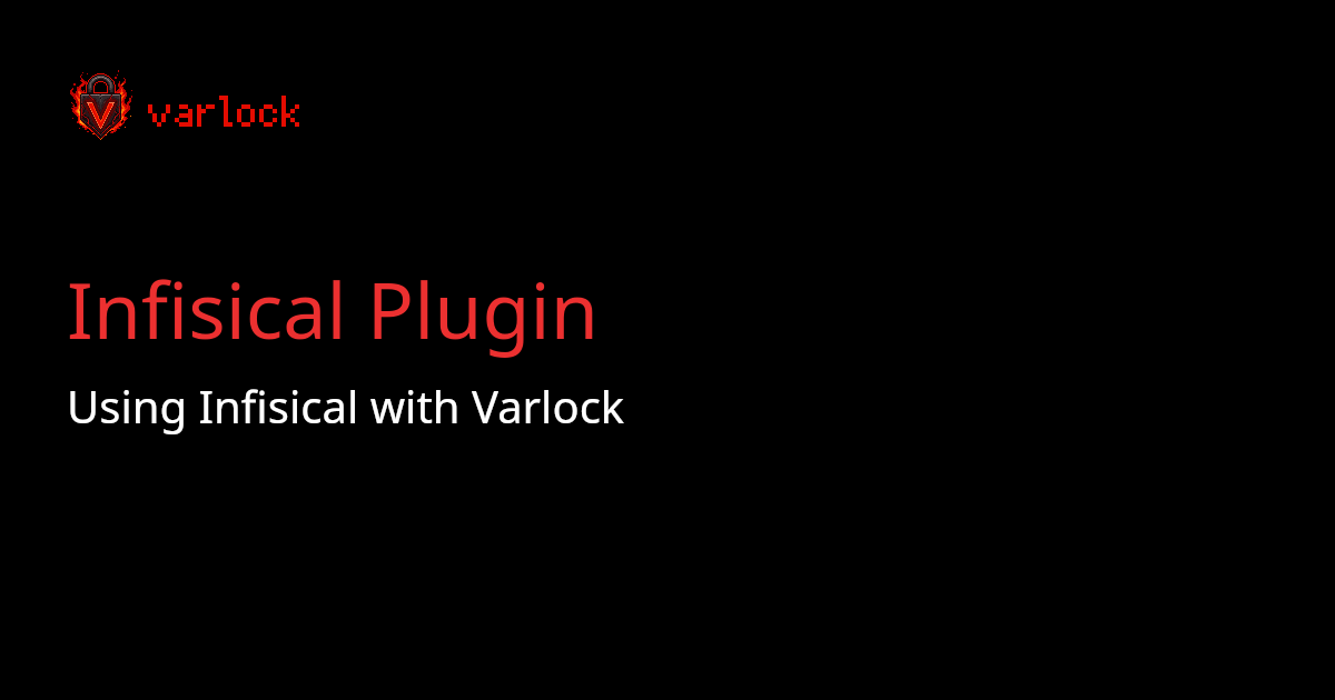 Infisical Plugin | varlock