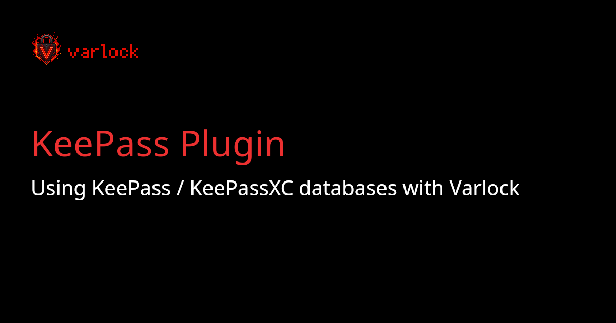 KeePass Plugin | varlock
