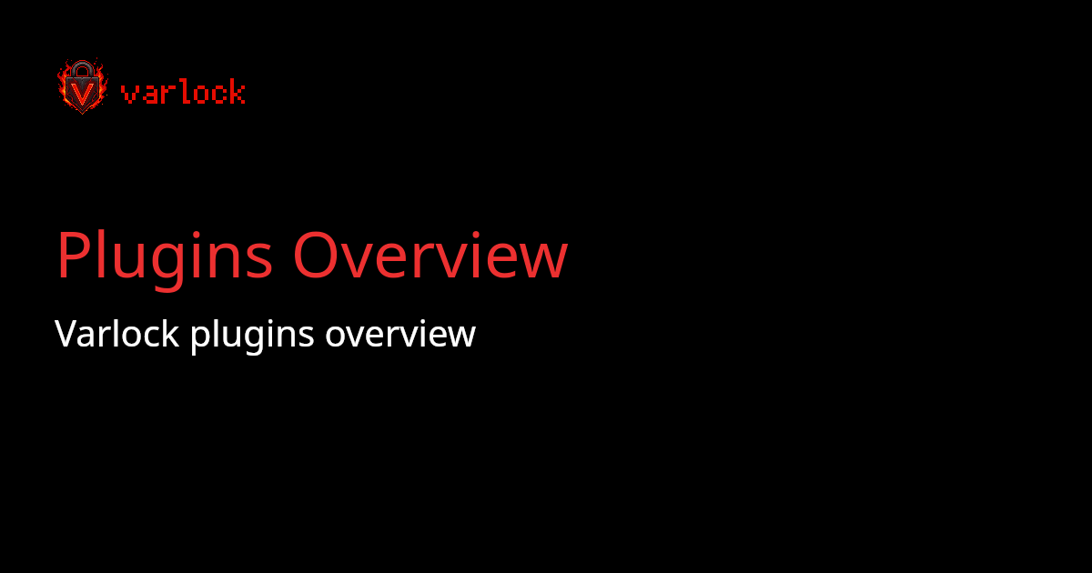 Plugins Overview | varlock