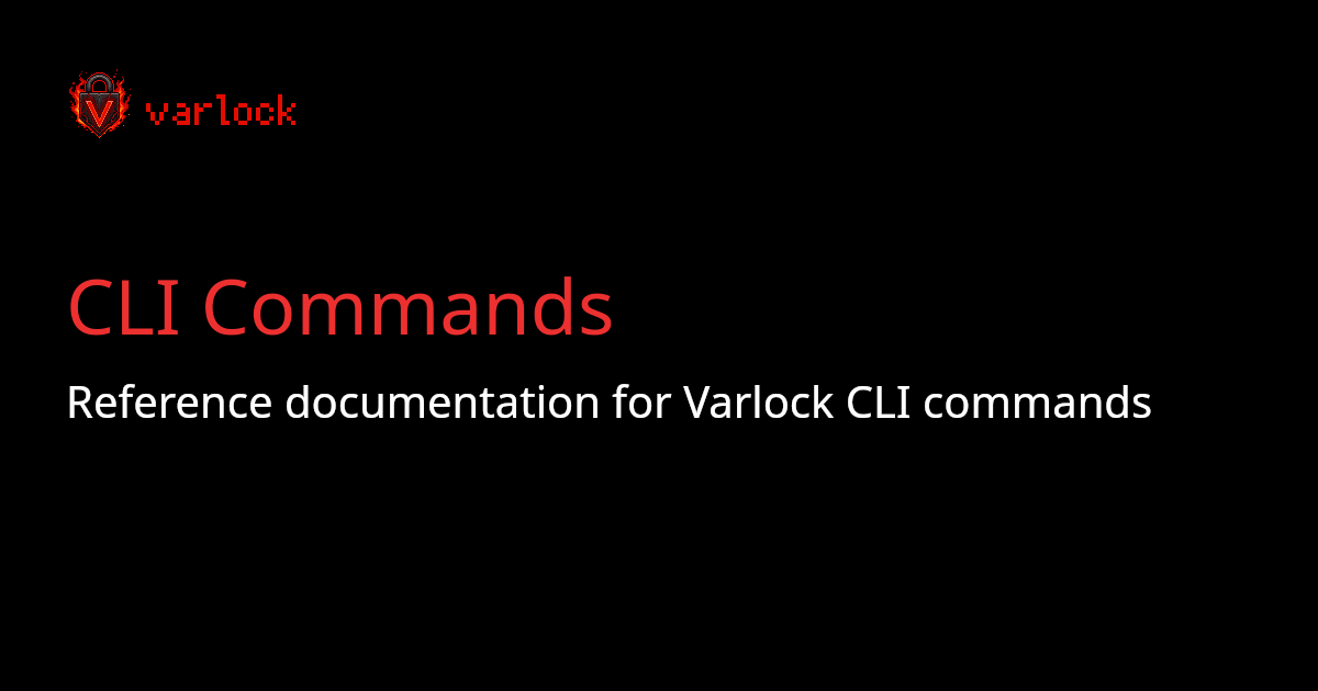 CLI Commands | varlock